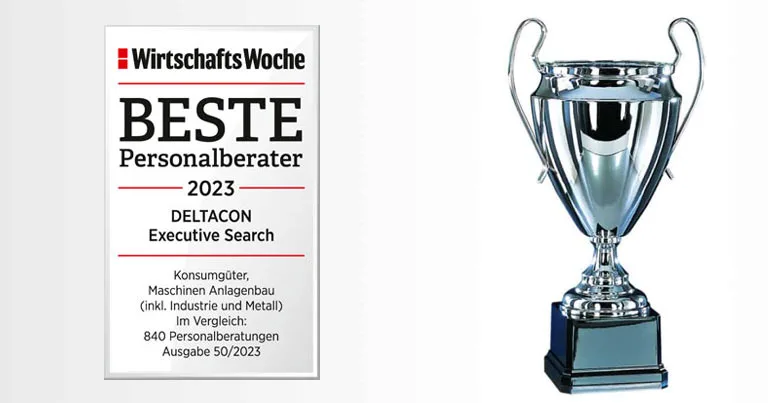 WirtschaftsWoche - Deutschlands BESTE Personalberater 2023 - DELTACON Executive Search